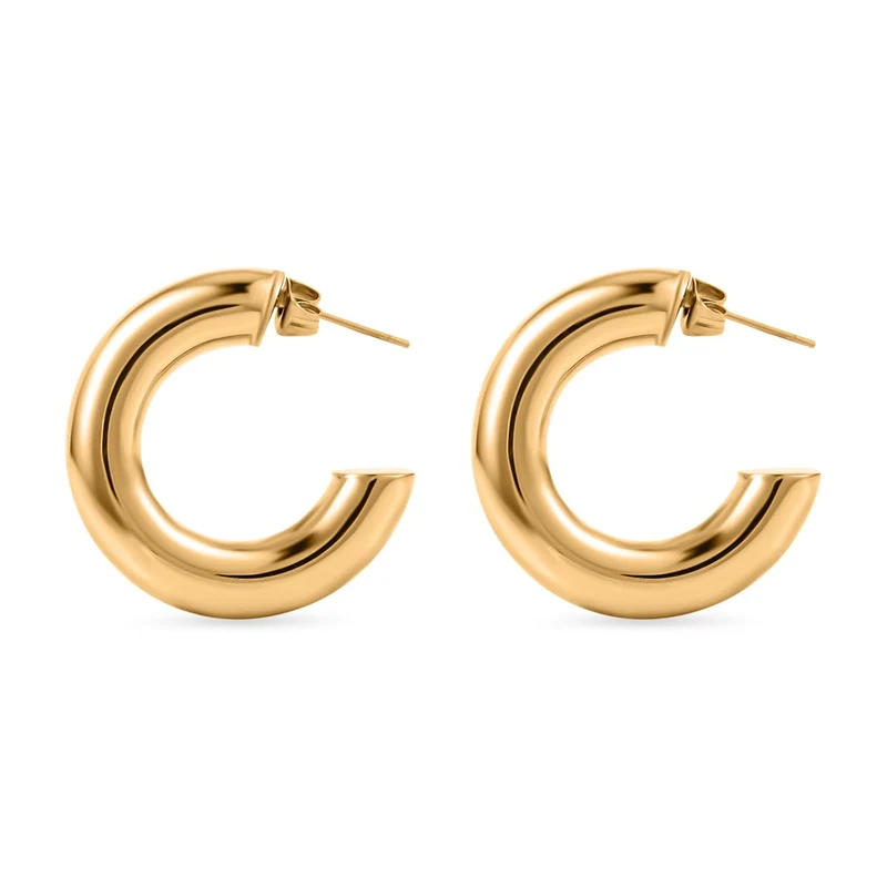 3er Set - Designer Inspiriert Armreif, Creolen und Anhänger mit kette, Rosefarben