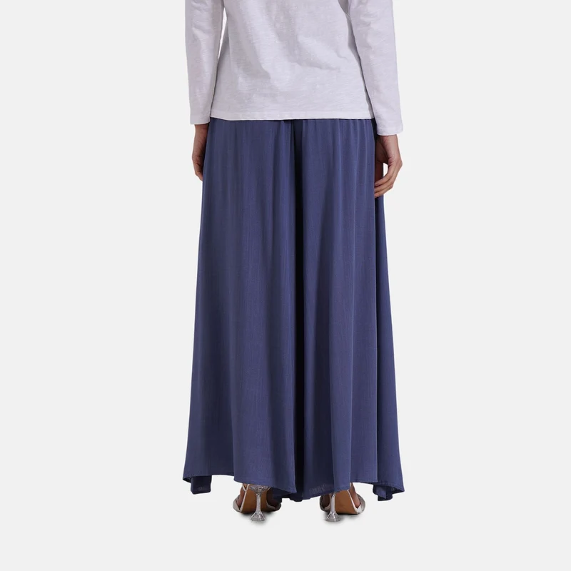 Gesmokte Taillen-Culottes, locker, bequem, elastischer Bund, 100 % Viskose, Einheitsgröße, Rosa
