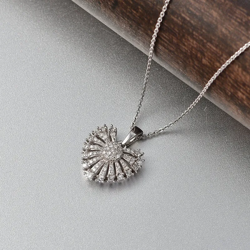 LUXURIANT DIAMOND - Lab Grown Diamant SI-GH SGL zertifiziert Anhänger mit Kette, ca. 50 cm 925 Silber rhodiniert ca. 0.50 ct