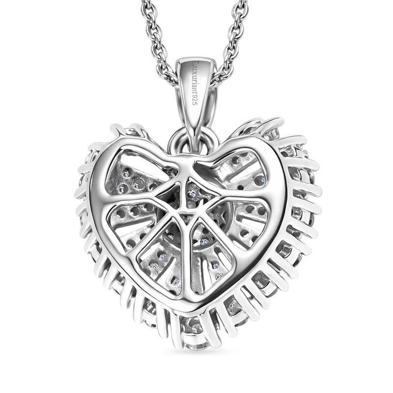 LUXURIANT DIAMOND - Lab Grown Diamant SI-GH SGL zertifiziert Anhänger mit Kette, ca. 50 cm 925 Silber rhodiniert ca. 0.50 ct