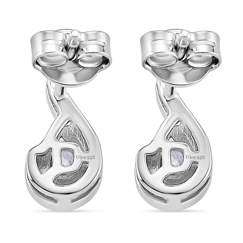 RADIANTA GRA zertifiziert Moissanit (D-VVS) Ohrringe 925 Silber rhodiniert ca. 0.84 ct