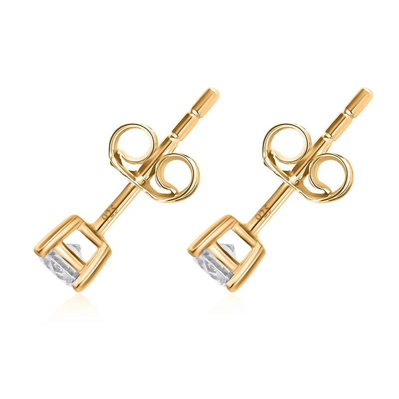 LUXURIANT 1 ct. SGL zertifizierte VS-GH Labor Diamant Ohrringe, 925 Silber rhodiniert
