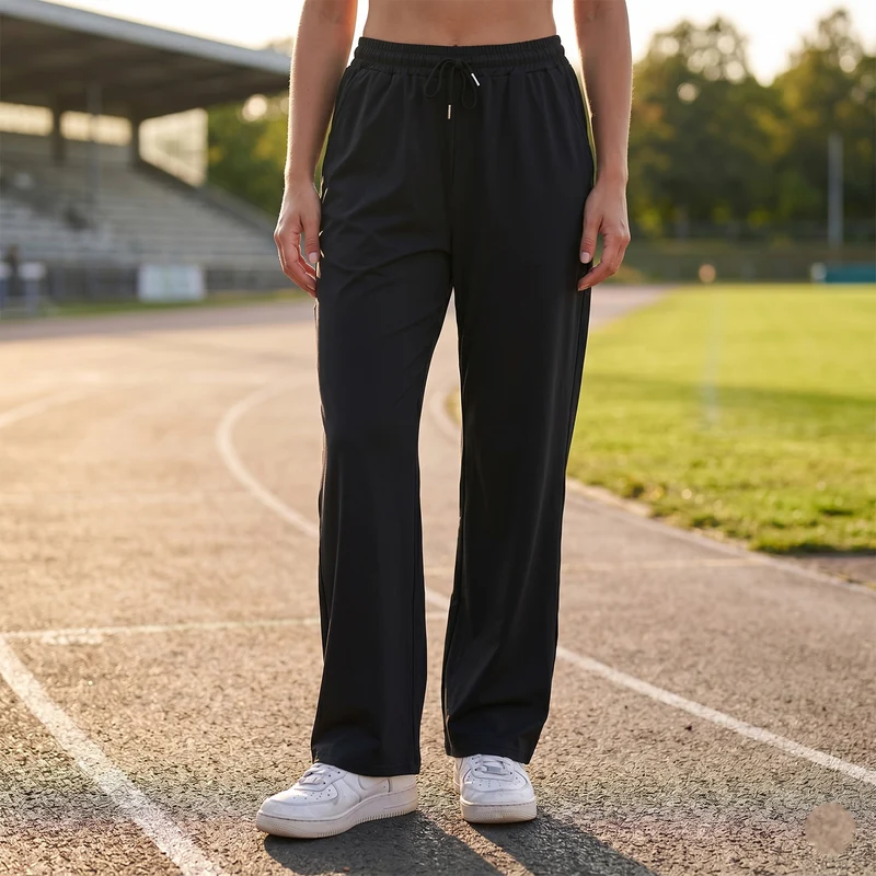 LA MAREY Kühlende Softkomfort Hose mit 2 Taschen, UV Schutz, EU 42-44 (L), Schwarz