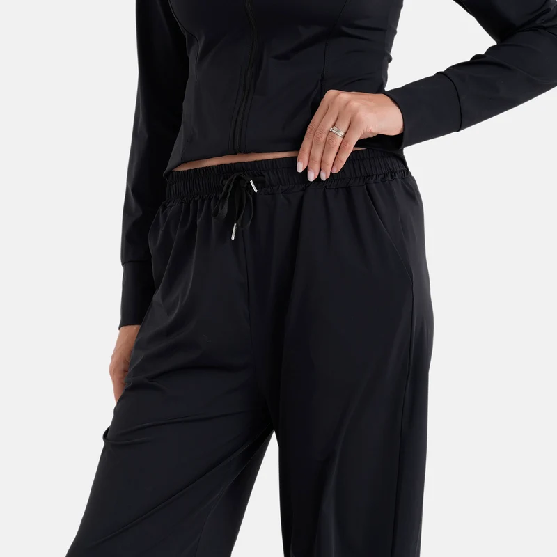 LA MAREY Kühlende Softkomfort Hose mit 2 Taschen, UV Schutz, EU 42-44 (L), Schwarz