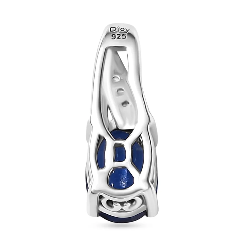 2er Set - D'Joy AA Natürlicher Kaschmir-Kyanit Ring und Anhänger, 925 Silber rhodiniert (Größe 20.00) ca. 2.17 ct