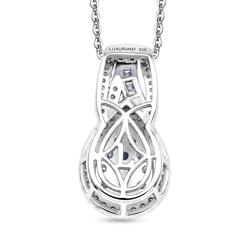 LUXURIANT DIAMOND - Lab Grown Diamant SI-GH SGL zertifiziert Schmuckset ca. 50 cm 925 Silber Rhodiniert ca. 1.00 ct