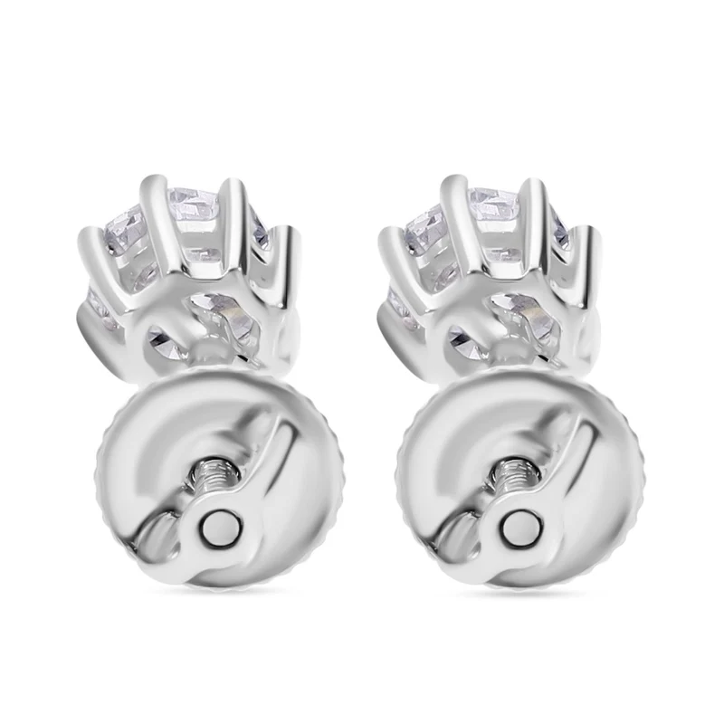 LUXURIANT 1 ct. SGL zertifizierte VS-EF Labor Diamant Ohrringe in 950 Platin