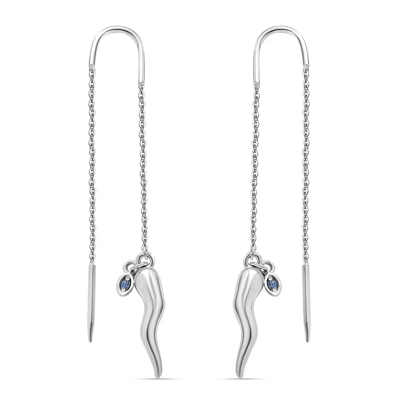 GP Kollektion Chili Ohrringe 925 Silber rhodiniert ca. 0.05 ct