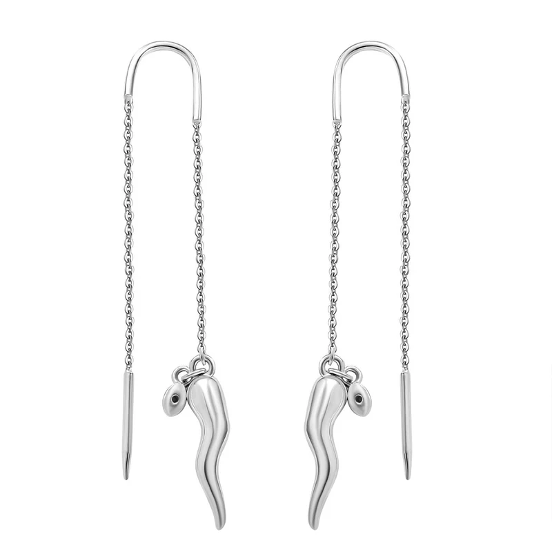 GP Kollektion Chili Ohrringe 925 Silber rhodiniert ca. 0.05 ct
