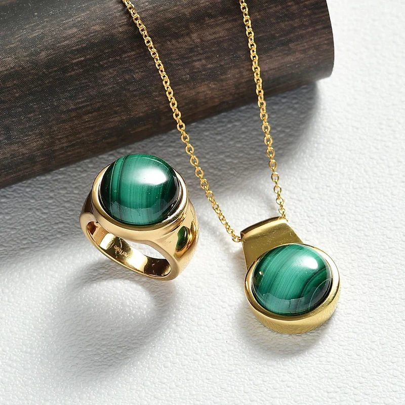 EVER TRUE AAA Grünes Türkis Schmuckset ca. 50 cm (Größe 21) ca. 30,00 ct.