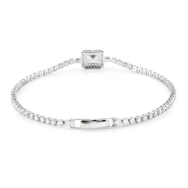 Weißer Zirkonia Schmuckset Nickelfreies Messing