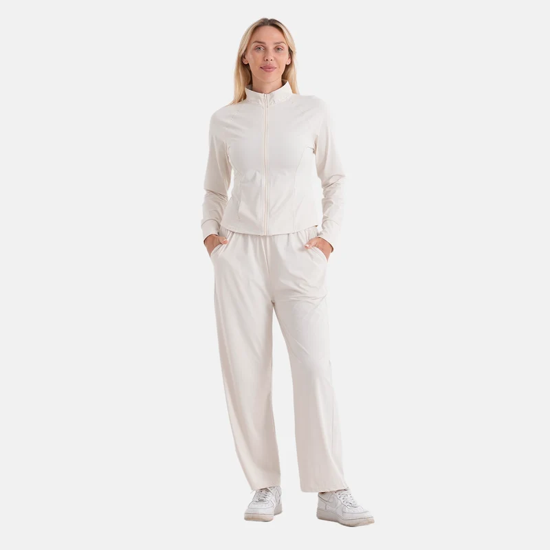 LA MAREY Kühlendes Softkomfort Jacke, UV Schutz, EU 38-40 (M), Weiß
