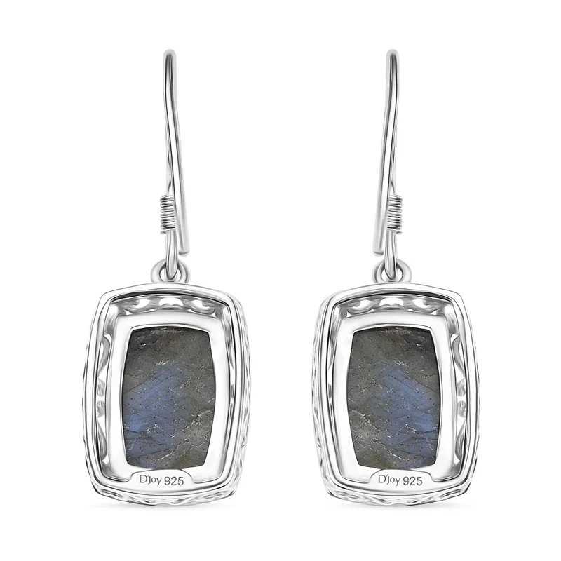 D'Joy AAA Labradorit Ohrringe 925 Silber rhodiniert ca. 8.60 ct