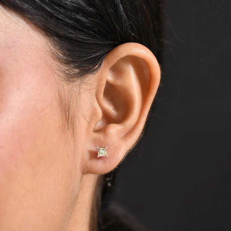 J Francis gefertigt mit SWAROVSKI Weißer Swarovski Kristall Ohrringe 925 Silber