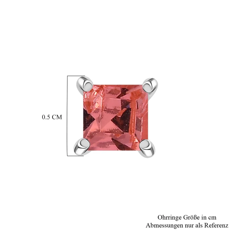 J Francis gefertigt mit SWAROVSKI Weißer Swarovski Kristall Ohrringe 925 Silber