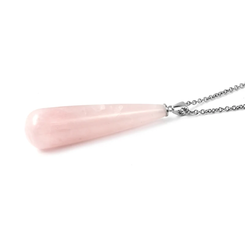 2er Set - Gelbes Tigerauge Tropfen Anhänger mit Kette (ca. 61 cm) und Ohrringe, 316L Edelstahl, ca. 175.00 ct