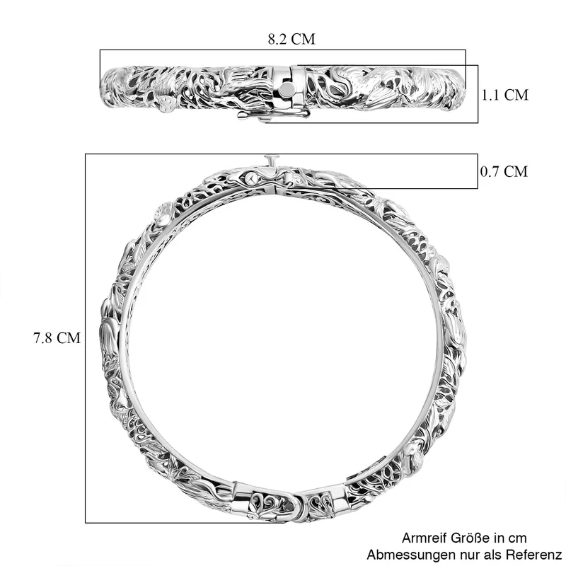 Royal Bali - 925 Silber Armreif ca. 19 cm ca. 29,30g