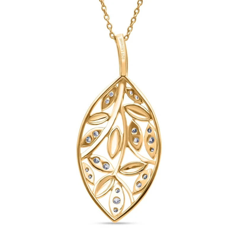 LUXURIANT DIAMOND - Lab Grown Diamant SI-GH Schmuckset 925 Silber 750 Roségold Vermeil ca. 0.25 ct