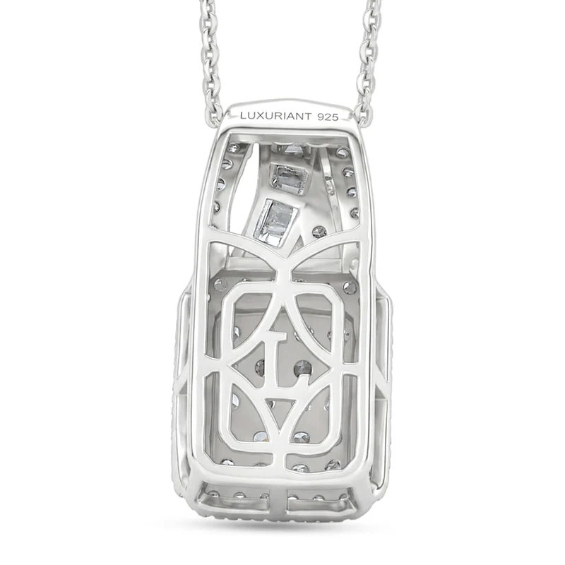LUXURIANT DIAMOND - Lab Grown Diamant SI-GH Schmuckset ca. 50 cm 925 Silber Rhodiniert ca. 1.01 ct