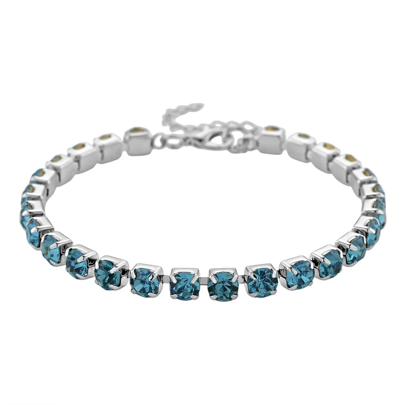 Blauer Muschelkernperle (8-12 mm), Blau Kristall Schmuckset 316L Edelstahl, Nickelfreies Messing
