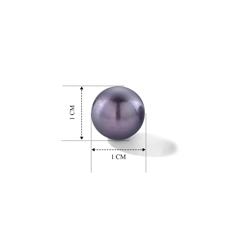 D'Joy Lila Edison Perle (10-11 mm) Ohrringe 925 Silber Rhodiniert