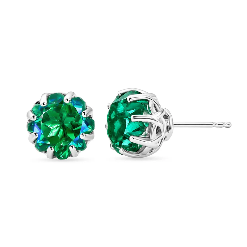 EVER TRUE Pfau Quarz Triplette Ohrringe Nickelfreies Messing ca. 7.80 ct