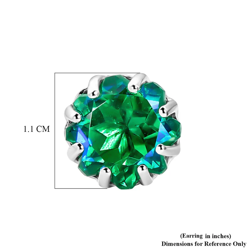 EVER TRUE Pfau Quarz Triplette Ohrringe Nickelfreies Messing ca. 7.80 ct