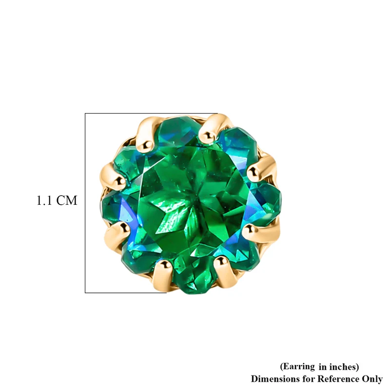 EVER TRUE Pfau Quarz Triplette Ohrringe Nickelfreies Messing ca. 7.80 ct