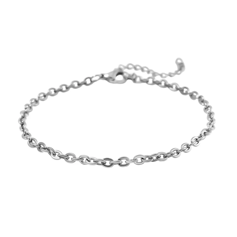 3er Set - Kugelarmband, Gliederarmband, Ankerarmband, Edelstahl, Goldfarben