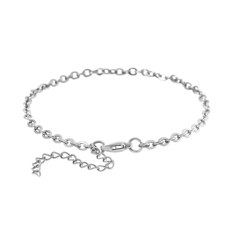 3er Set - Kugelarmband, Gliederarmband, Ankerarmband, Edelstahl, Goldfarben