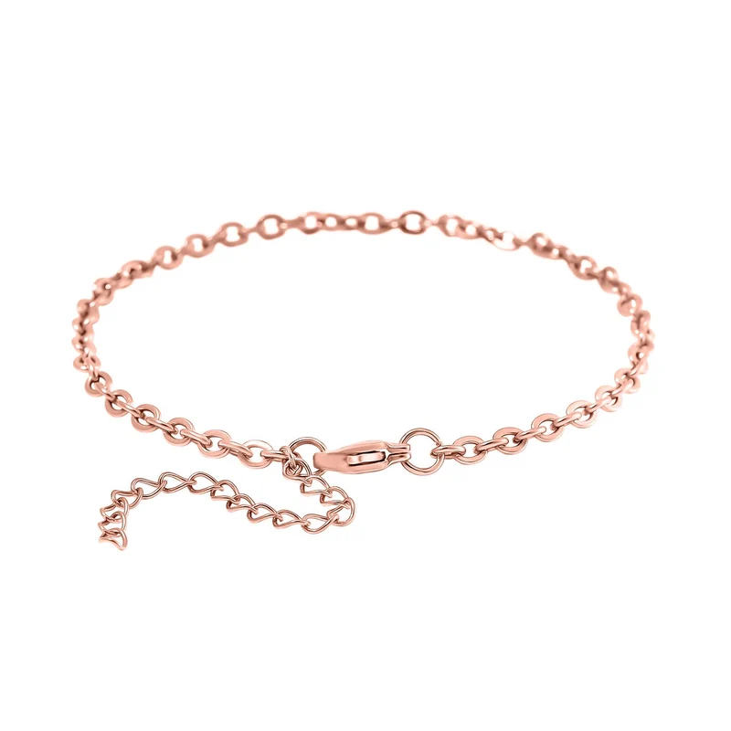 3er Set - Kugelarmband, Gliederarmband, Ankerarmband, Edelstahl, Goldfarben