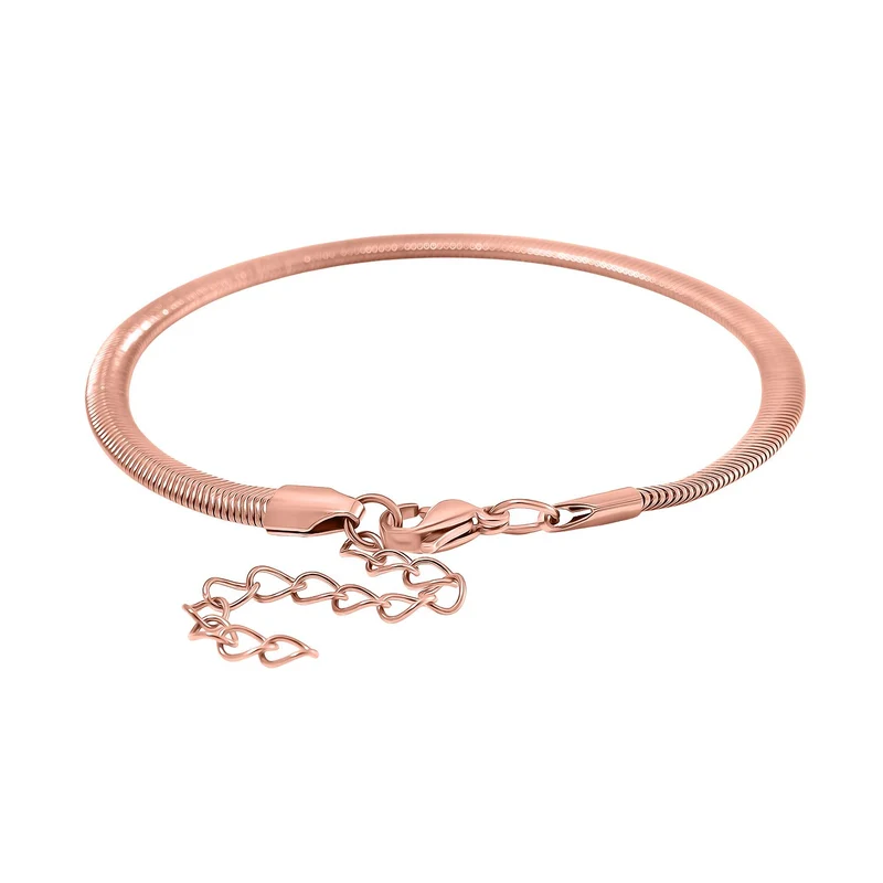 3er Set - Kugelarmband, Gliederarmband, Ankerarmband, Edelstahl, Goldfarben