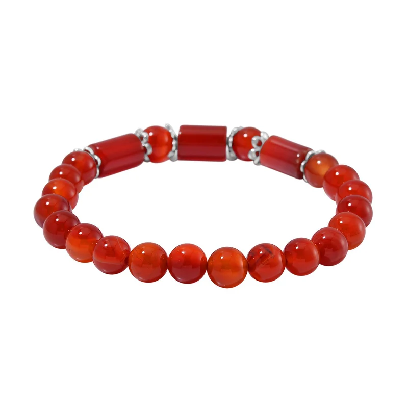 Blauer Sandstein Schmuckset Reiner Edelstahl ca. 136.00 ct