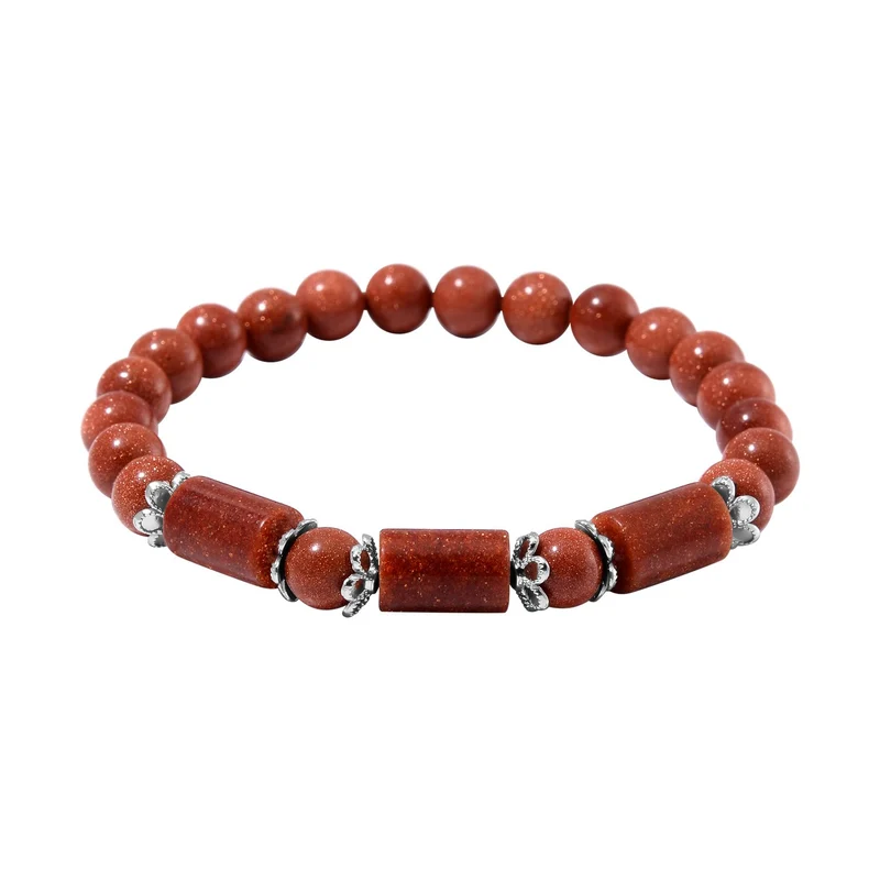 Blauer Sandstein Schmuckset Reiner Edelstahl ca. 136.00 ct