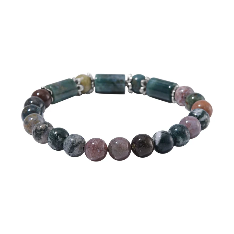 Blauer Sandstein Schmuckset Reiner Edelstahl ca. 136.00 ct