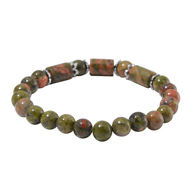 Blauer Sandstein Schmuckset Reiner Edelstahl ca. 136.00 ct