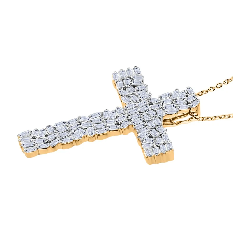 LUXURIANT DIAMOND - Lab Grown Diamant SI-GH SGL zertifiziert Schmuckset ca. 50 cm, 925 Silber 750 Gelbgold Vermeil ca. 1.00 ct