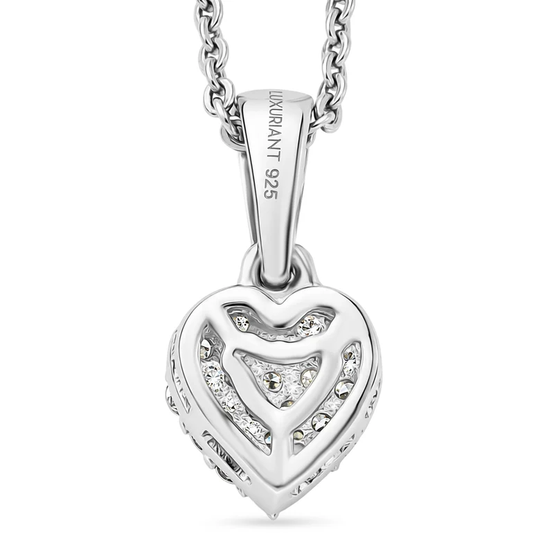LUXURIANT DIAMOND - Lab Grown Diamant SI-GH Schmuckset ca. 50 cm 925 Silber Rhodiniert ca. 0.15 ct