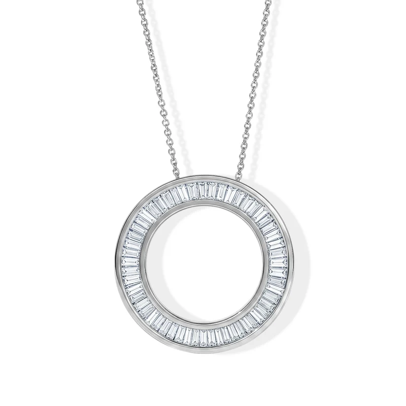 D'Joy Weißer Diamant Schmuckset ca. 50 cm 925 Silber Rhodiniert ca. 1.33 ct