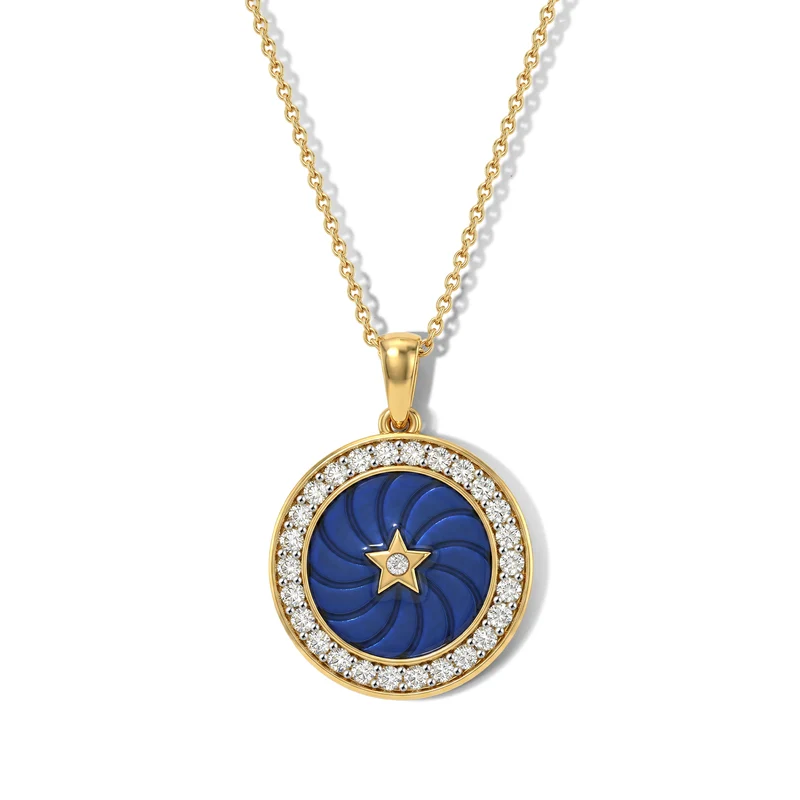 LUXURIANT DIAMOND - Lab Grown Diamant SI-GH Schmuckset ca. 50 cm 925 Silber 750 Gelbgold vermeil ca. 0.50 ct
