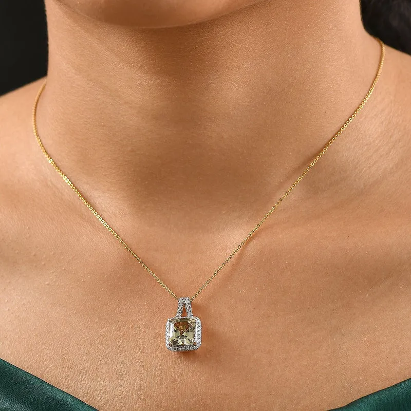 LUXORO AAA Turkizit, Weißer Diamant AGI zertifiziert Schmuckset (10-15 Werktage Lieferzeit) ca. 50 cm 585 Gold ca. 3.78 ct