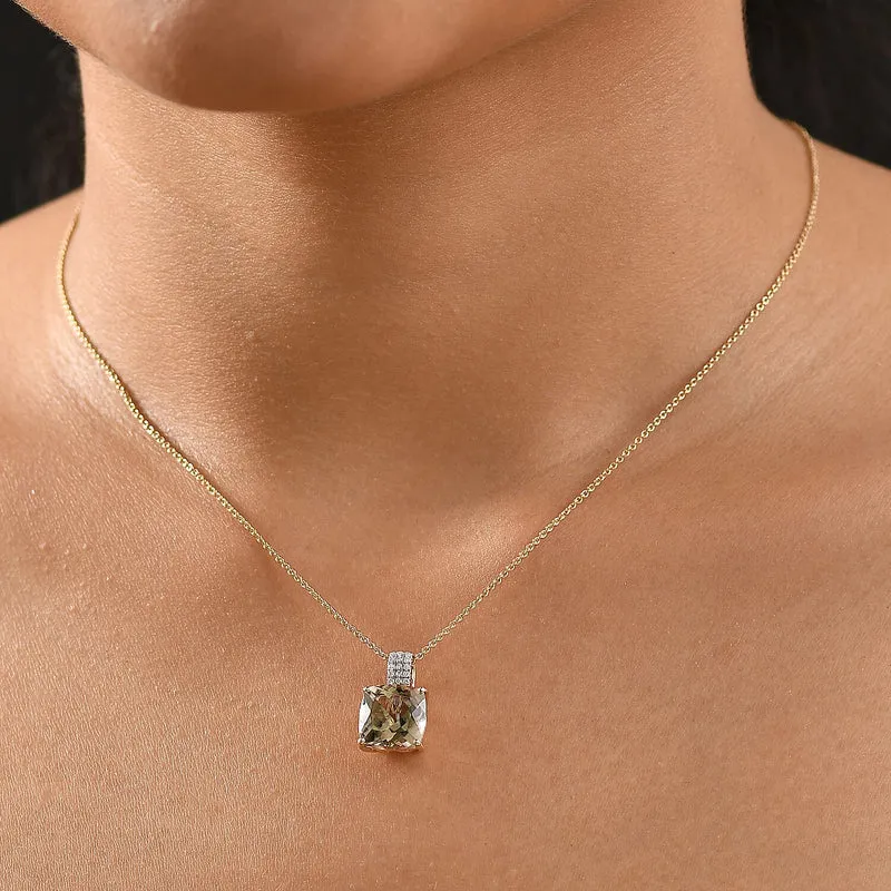 LUXORO AAA Turkizit, Weißer Diamant AGI zertifiziert Schmuckset (10-15 Werktage Lieferzeit) ca. 50 cm 585 Gold ca. 5.04 ct