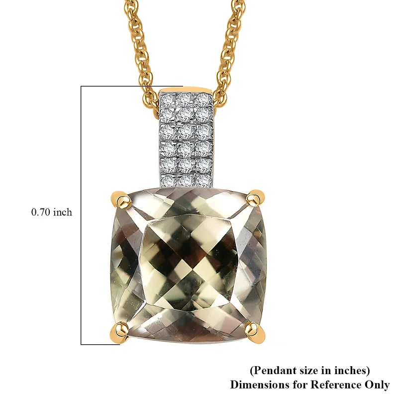 LUXORO AAA Turkizit, Weißer Diamant AGI zertifiziert Schmuckset (10-15 Werktage Lieferzeit) ca. 50 cm 585 Gold ca. 5.04 ct