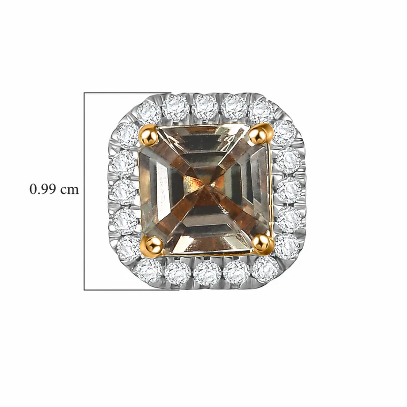 LUXORO AAA Turkizit, Weißer Diamant AGI zertifiziert Ohrringe 585 Gold (10-15 Werktage Lieferzeit) ca. 2.36 ct