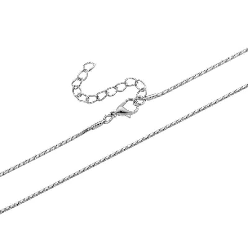 Weißer Kristall Anhänger mit Kette ca. 63.5 cm + 5 cm Extender