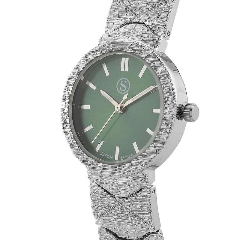 STRADA - Japanisches Uhrwerk, Burgunder Zifferblatt mit goldplattiertem Alloy Armband, 20 cm