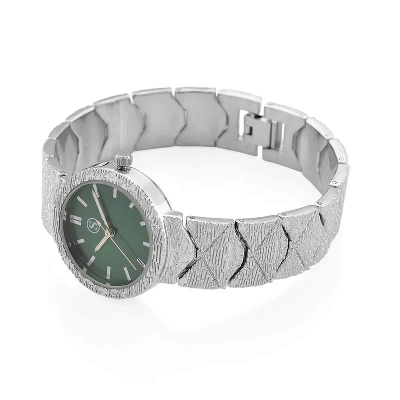STRADA - Japanisches Uhrwerk, Burgunder Zifferblatt mit goldplattiertem Alloy Armband, 20 cm