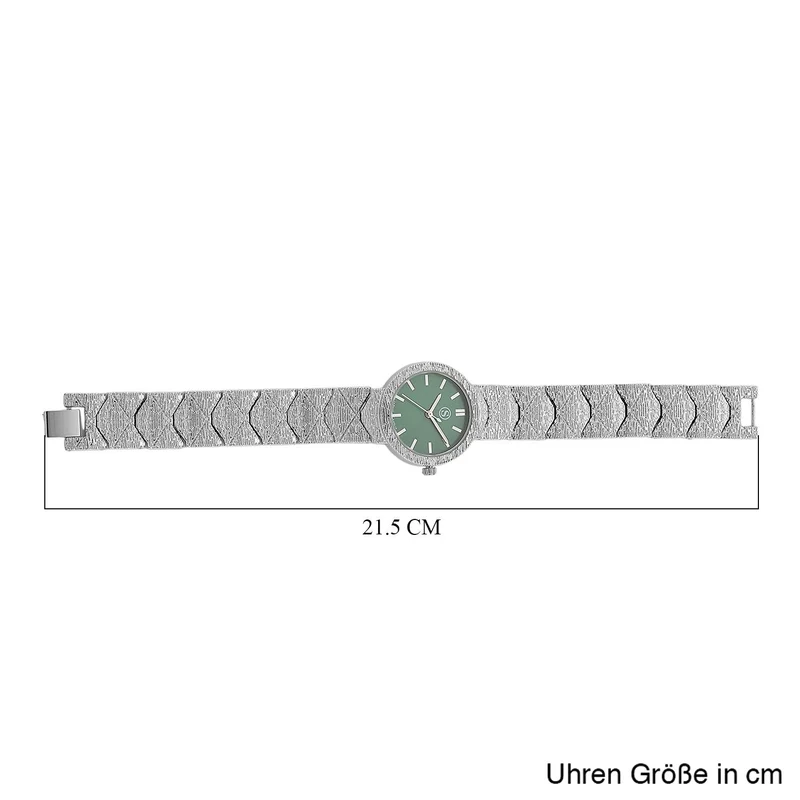 STRADA - Japanisches Uhrwerk, Burgunder Zifferblatt mit goldplattiertem Alloy Armband, 20 cm