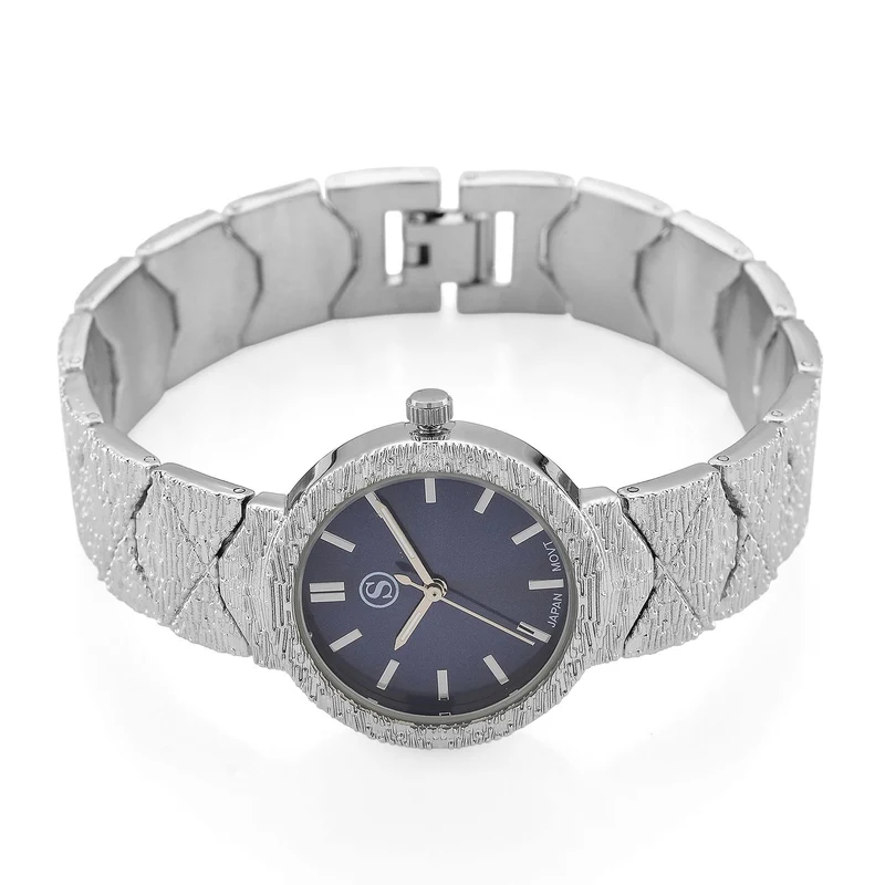STRADA - Japanisches Uhrwerk, Burgunder Zifferblatt mit goldplattiertem Alloy Armband, 20 cm