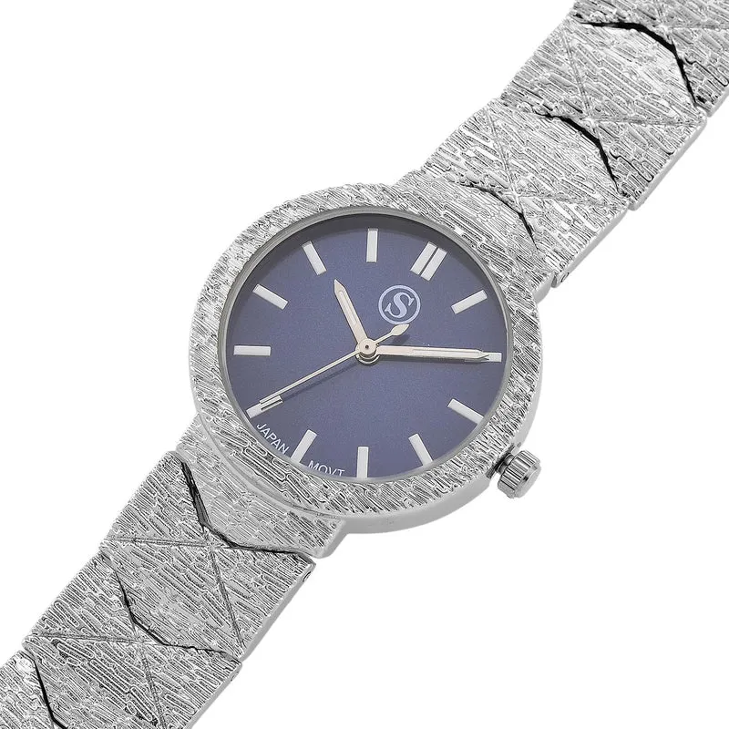 STRADA - Japanisches Uhrwerk, Burgunder Zifferblatt mit goldplattiertem Alloy Armband, 20 cm